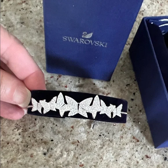 Swarovski Silver Butterfly Charm Bracelet - Picture 2 of 3